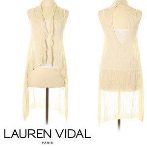 Lauren Vidal Italian crochet open wrap/vest